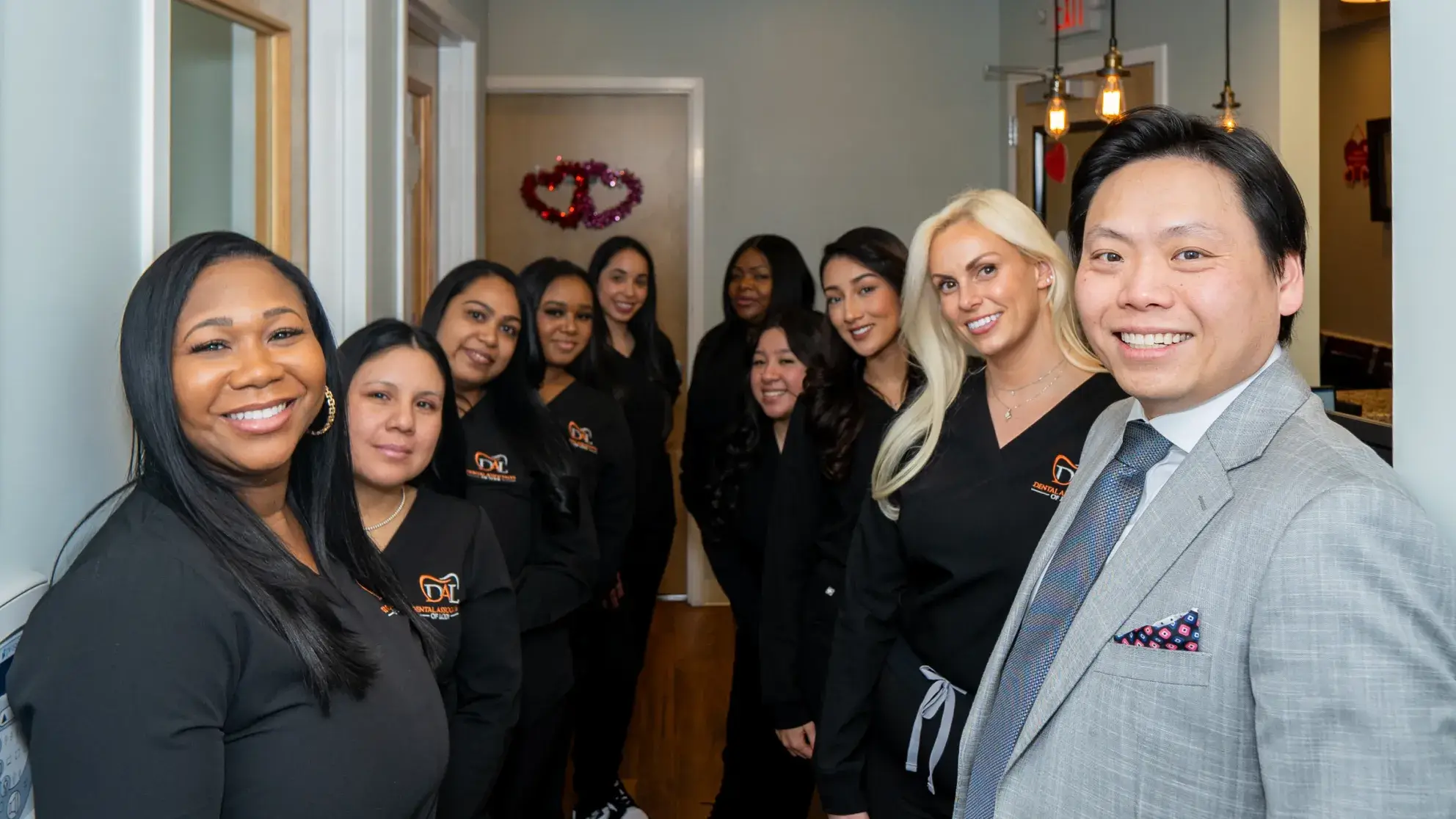 The Dental Associates of Lodi team together at the office.